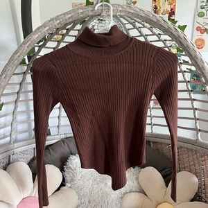 adorable brown turtleneck